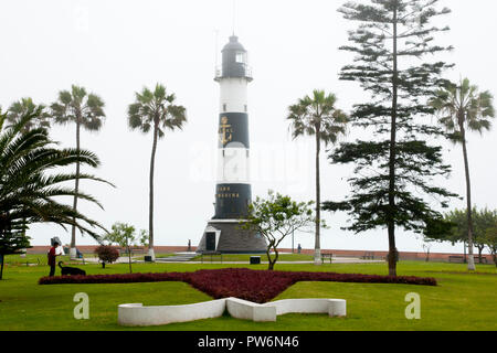 La Marina Lighthouse - Lima - Pérou Banque D'Images