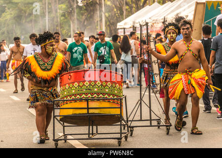 Des séances de pratique,Aliwan Manille Philippines Fiesta Banque D'Images