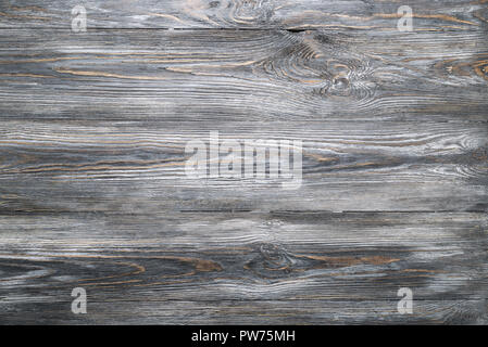 La texture des planches en bois ancienne table. Style rustique ou en mauvais état. Fond en bois gris. Banque D'Images