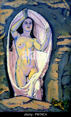 Vénus dans la grotte 1914 - 1868 Koloman Moser 1918, artiste peintre autrichien l'Autriche. Banque D'Images