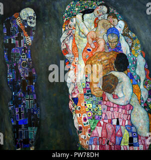 La mort et la vie 1910/1915, Gustav Klimt 1862 - 1918 peintre symboliste autrichien du mouvement de sécession de Vienne Autriche Banque D'Images