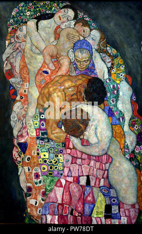 La mort et la vie 1910/1915, Gustav Klimt 1862 - 1918 peintre symboliste autrichien du mouvement de sécession de Vienne Autriche Banque D'Images