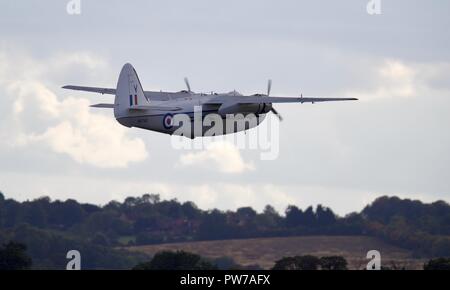 Percival Pembroke C1 volant à l'IWM Duxford 2018 Spectacle aérien de la bataille d'Angleterre Banque D'Images