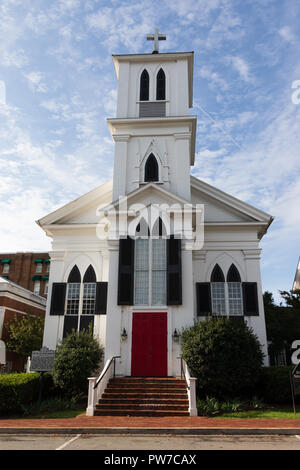 Greeneville, TN, USA-10-2-18 : St Jacques, l'Église épiscopale sur la rue Church, ouvert en 1850. Banque D'Images