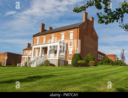 Greeneville, TN, USA-10-2-18 : l'Dickson-Williams Mansion a été construit en style fédéral en 1821. Banque D'Images