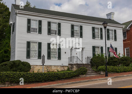 Greeneville, TN, USA-10-2-18 : Cette maison a été construite en 1795 par Valentine Sevier, jeune frère de John Sevier. Banque D'Images