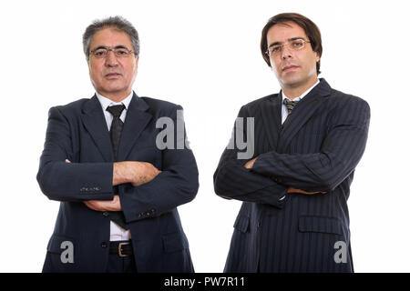 Portrait de jeunes et senior businessman Persique cr Banque D'Images