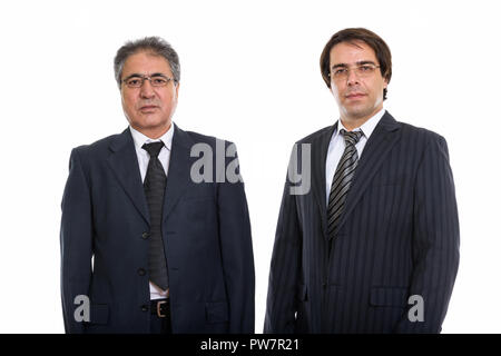 Portrait de jeunes et senior businessman persan Banque D'Images