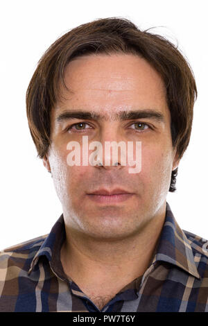 Portrait de visage de jeune homme persan Banque D'Images