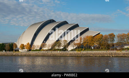 Le Clyde Auditorium immeuble sur quai de Glasgow (connu localement comme le 'Armadillo'. Banque D'Images