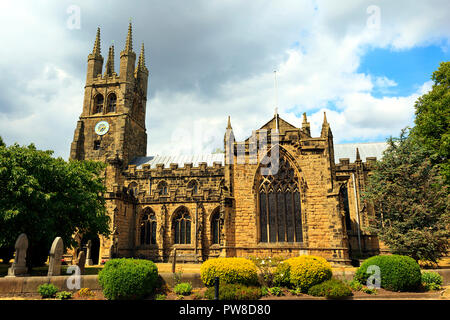 St John the Baptist Church à Tideswell to Derbyshire UK Banque D'Images