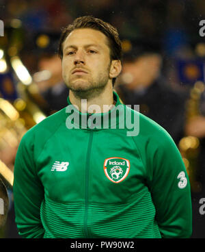 Aviva Stadium de Dublin, Irlande. 13 Oct, 2018. Nations Unies l'UEFA football Ligue, l'Irlande et le Danemark ; vue générale de Rep de l'Irlande au cours de l'Arter Harry au poste de crédit : hymnes Plus Sport Action/Alamy Live News Banque D'Images