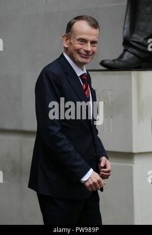Londres, Royaume-Uni, le 14 octobre 2018. Andrew Marr vu à la BBC à Londres. Credit : WFPA/Alamy Live News Banque D'Images