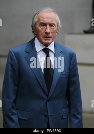 Londres, Royaume-Uni, 14 octobre 2018. Sir Jackie Stewart vu aux studios de la BBC à Londres. Banque D'Images