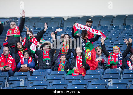 Hampden Park, Glasgow, Royaume-Uni. 14Th Oct, 2018. Le Football International Friendly, l'Écosse contre le Portugal, Portugal fans Credit : Action Plus Sport/Alamy Live News Banque D'Images