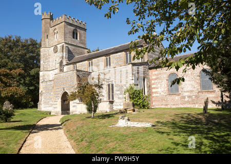 Église de Tous les Saints, Enford, dans, Wiltshire, England, UK Banque D'Images