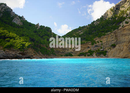 Coll Baix plage près de Alcudia, dans le nord de Majorque, Iles Baléares, Espagne. Banque D'Images