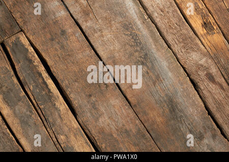 Résumé de la texture. Vieilles planches en bois brun. Les planches de bois rustique. Banque D'Images