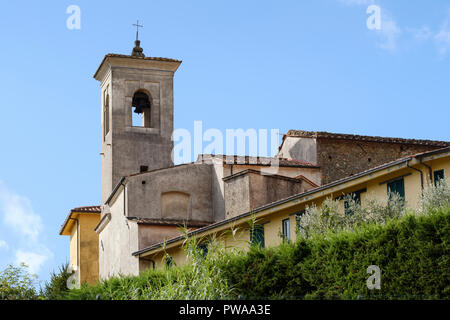 Tour de la Chiesa del Carmine, Montecatini Alto, Pistoia, Toscane, Italie, Europe, Banque D'Images