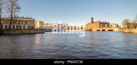 Staro-Kalinkin Pont sur la Rivière Fontanka. Vue panoramique. Saint-pétersbourg, Russie Banque D'Images