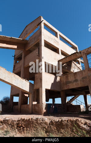 Rodalquilar Gold Mine, Cabo de Gata, Almeria, Andalousie, Espagne Banque D'Images