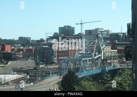 Pont de la rue Johnson, Victoria (Colombie-Britannique), Canada Banque D'Images