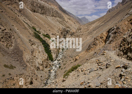 Le Darshai trekking sauvage Gorge dans la vallée de Wakhan, Tadjikistan Banque D'Images