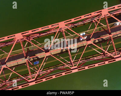 Pont suspendu, Bilbao, Biscaye, Pays Basque, Espagne Banque D'Images