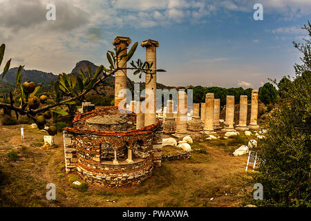 Temple d'Artemis,sardes salihli, Manisa, Turquie Banque D'Images