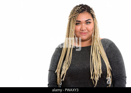 Portrait de jeune femme asiatique en gras Banque D'Images