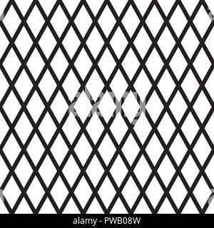 Fond noir et blanc de motif de vérification losange sans couture. Banque D'Images