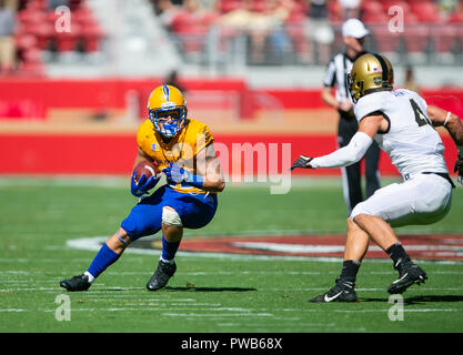 Santa Clara, CA. 13 Oct, 2018. San Jose State Spartans wide receiver Thai Cottrell (22) en action au cours de la NCAA football match entre les San Jose State Spartans et les Black Knights de l'armée à Levi's Stadium à Santa Clara, CA. La défaite de l'Armée de San Jose 52-3. Damon Tarver/Cal Sport Media/Alamy Live News Banque D'Images