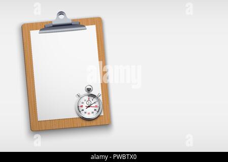 Presse-papiers vierges Coaching Illustration de Vecteur