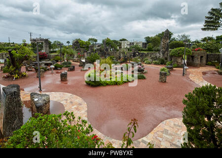 Coral Castle Rock ou Gate Park construit par Edward Leedskalnin à Homestead en Floride, USA Banque D'Images