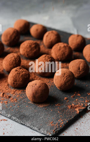 Truffes au chocolat Banque D'Images