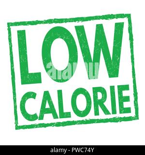 Signe à faible teneur en calories ou apposer sur fond blanc, vector illustration Illustration de Vecteur