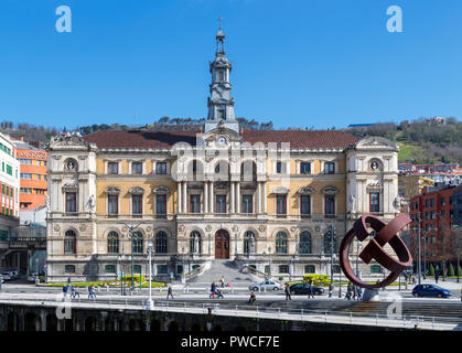 Hôtel de Ville (Ayuntamiento de Bilbao), Ernesto Erkoreka Plaza, Bilbao, Pays Basque, Espagne Banque D'Images