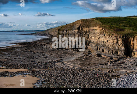 Dunraven Bay sur la côte du Glamorgan, Pays de Galles du Sud. Southerndown beach. Banque D'Images