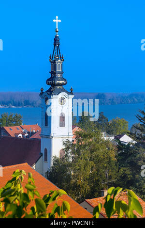 Zemun, clocher de l'église à Belgrade, République de Serbie Banque D'Images