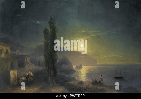 Aïvazovski Peder - Lever de Ayu Dag Banque D'Images