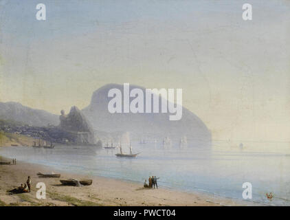 Aïvazovski Peder - Vue de l'Ayu Dag Crimea 3 Banque D'Images