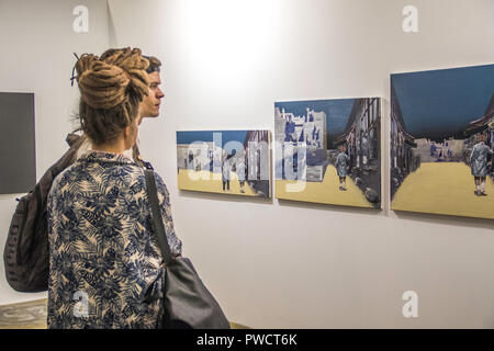 Marché de l'ART, BUDAPEST HONGRIE du 11 au 14 octobre 2018 (l'International Art Fair instants ...) Banque D'Images