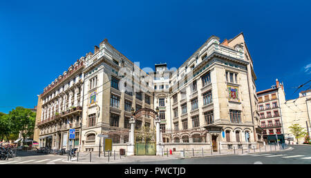 La Martinière College dans le quartier Monplaisir de Lyon, France Banque D'Images