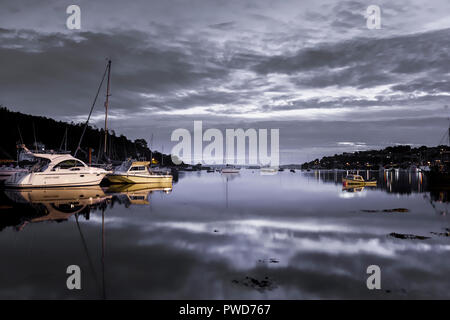 Crosshaven, Cork, Irlande. 13 Septembre, 2016. Les bateaux de plaisance amarrés à la marina tôt le matin à Crosshaven, co Cork, Irlande. Banque D'Images