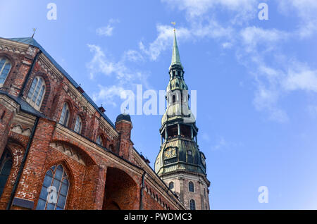 Église St Petres, Riga, Lettonie Banque D'Images