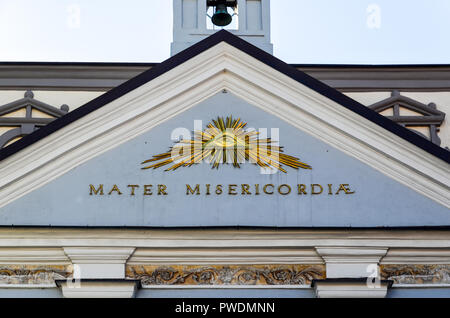 Chapelle de la porte de l'Aurore (Aušros vartai) à Vilnius, Lituanie Banque D'Images