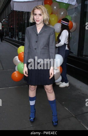New York, NY, USA. 15 Oct, 2018. Kiernan Shipka vu à New York, NY, USA. 15 Oct, 2018. dans la ville de New York. Credit : Rw/media/Alamy Punch Live News Crédit : MediaPunch Inc/Alamy Live News Banque D'Images