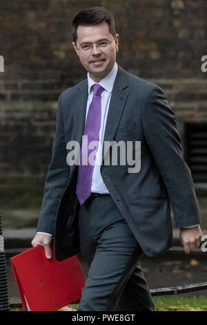 Londres, Royaume-Uni. 16 octobre, 2018. Les ministres arrivent pour une longue réunion du Cabinet au 10 Downing Street. Crédit : Guy Josse/Alamy Live News Banque D'Images