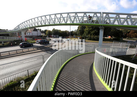 Vue générale de la passerelle Stockbridge dans Chichester, West Sussex, UK. Banque D'Images