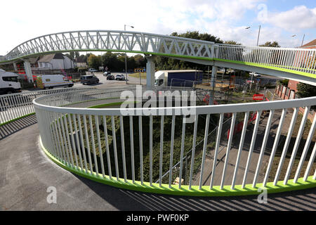 Vue générale de la passerelle Stockbridge dans Chichester, West Sussex, UK. Banque D'Images